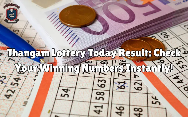 thangam lottery today result